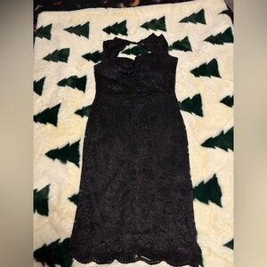 Elegant Black Sparkly Lace Dress. NWOT